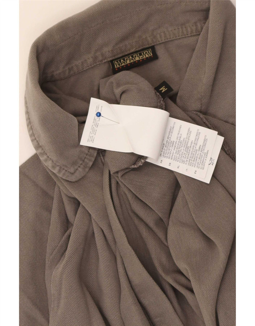 Napapijri Polo Hombre Algodón Gris Medio