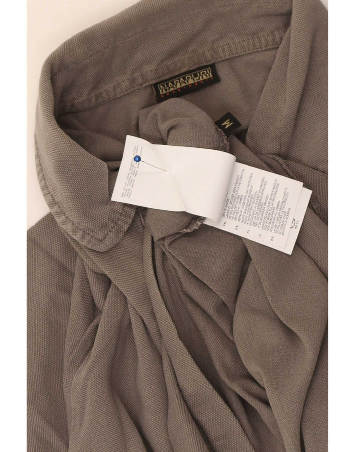 Napapijri Polo Hombre Algodón Gris Medio