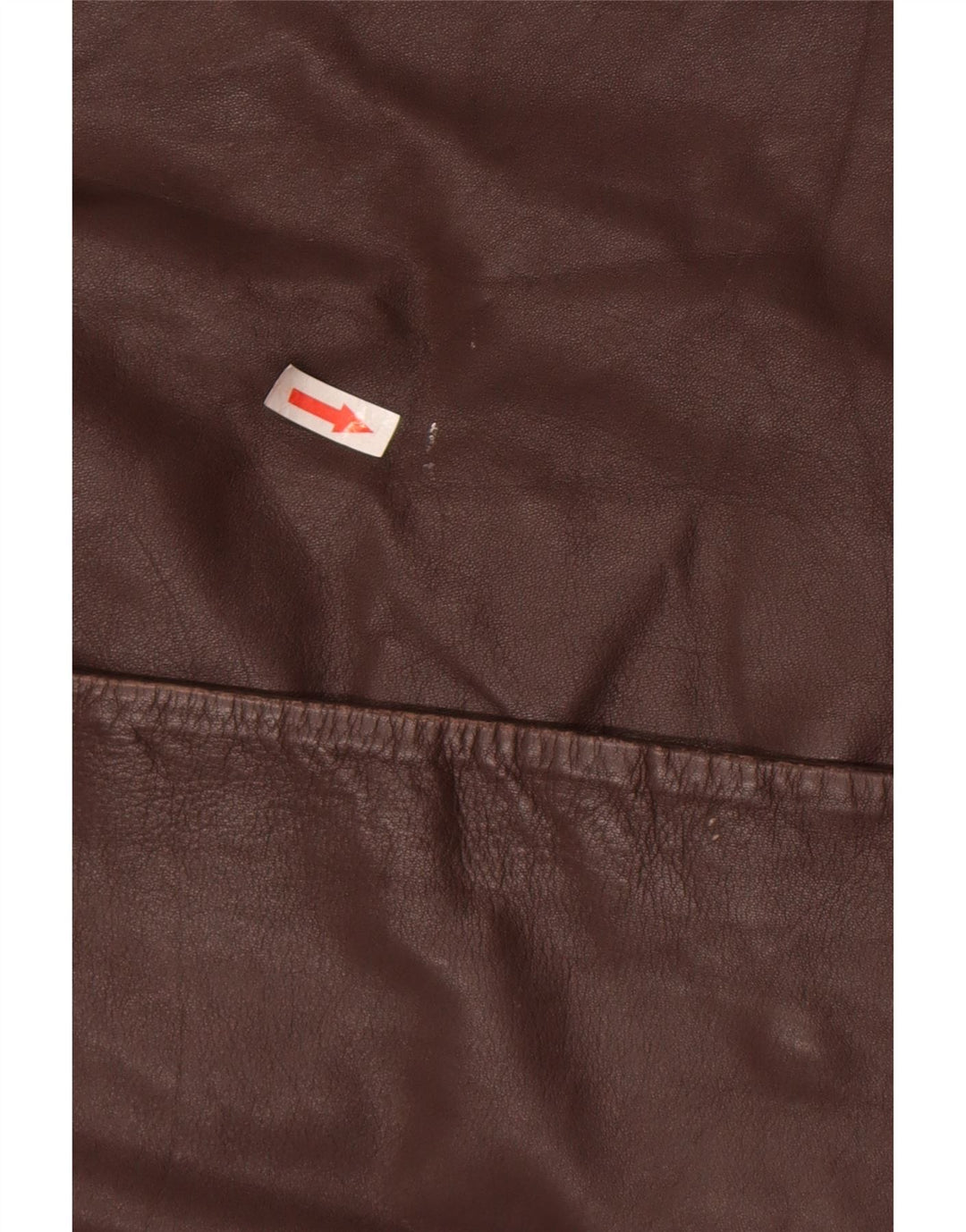 Abrigo de cuero vintage para mujer IT 46 cuero marrón grande