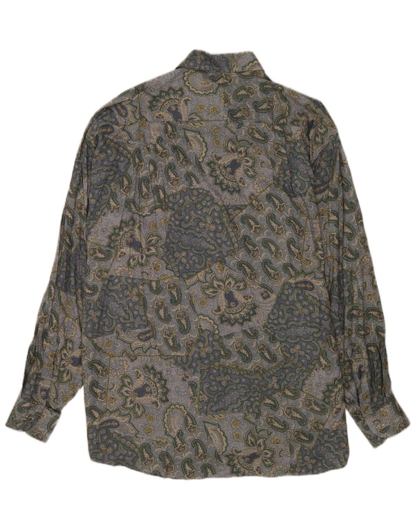 Camisa Hombre Gandolfi XL Viscosa Paisley Gris