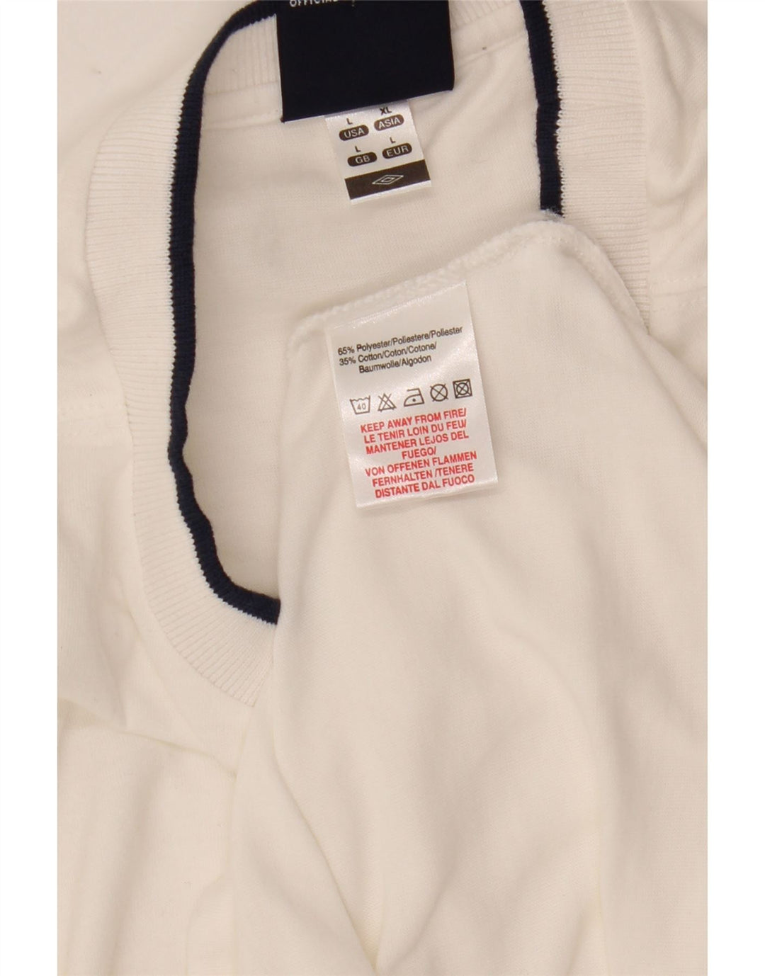 Camiseta Umbro Hombre Top Grande Poliéster Blanco