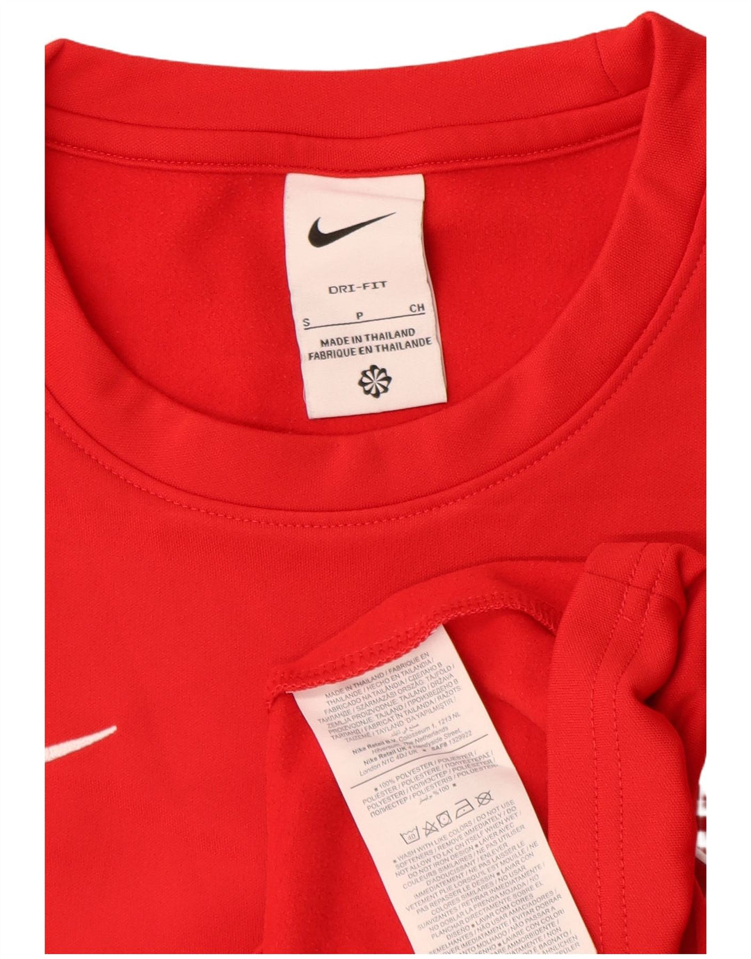 Nike Washington F.C. para hombre Top Manga Larga Pequeño Rojo Poliéster