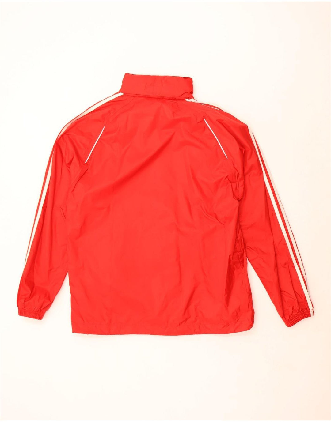 Adidas Chaqueta impermeable con capucha para hombre UK 38 Mediano Rojo Poliéster