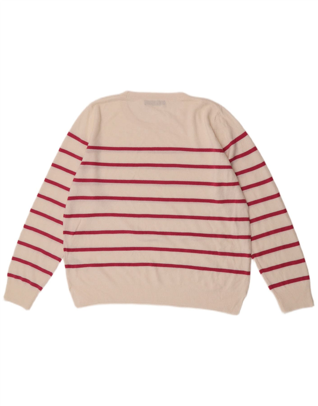 Marks & Spencer Suéter de cuello redondo para mujer UK 46 Large Off White