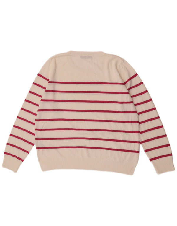 Marks & Spencer Suéter de cuello redondo para mujer UK 46 Large Off White