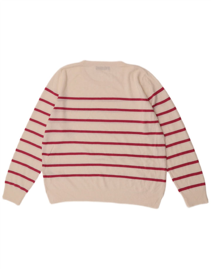 Marks & Spencer Suéter de cuello redondo para mujer UK 46 Large Off White