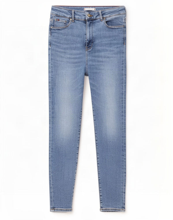 Vaqueros Tommy Hilfiger Harlem Ultra Skinny para Mujer W30 L28 Algodón Azul
