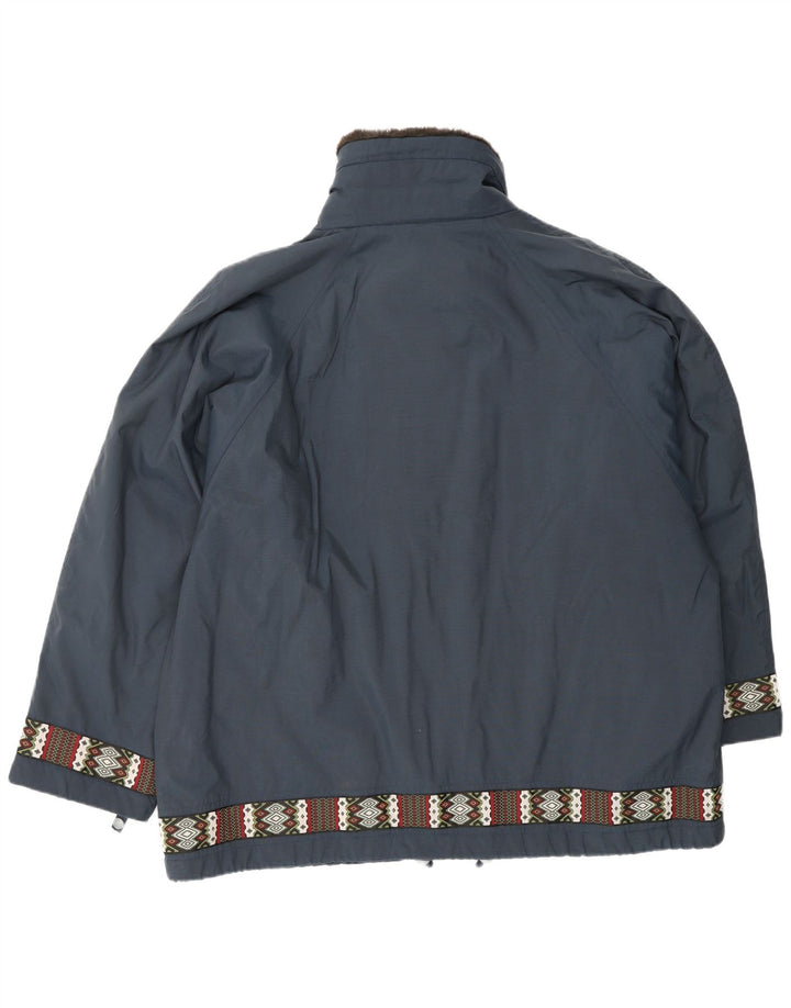 CIESSE PIUMINI Chaqueta cortavientos extragrande para mujer Talla 48 Grande Azul marino