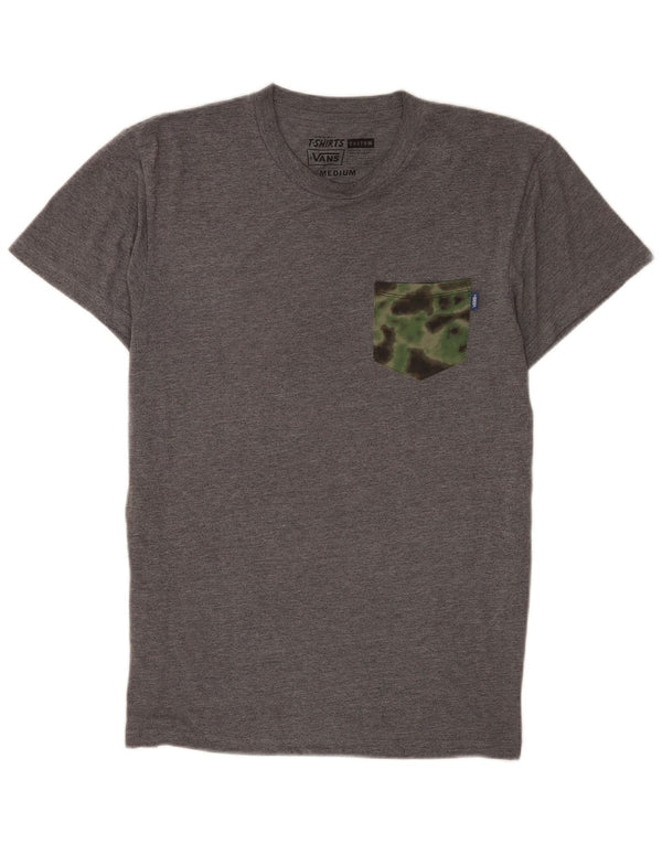 Camiseta Vans Custom Fit para hombre Top de algodón moteado en gris medio