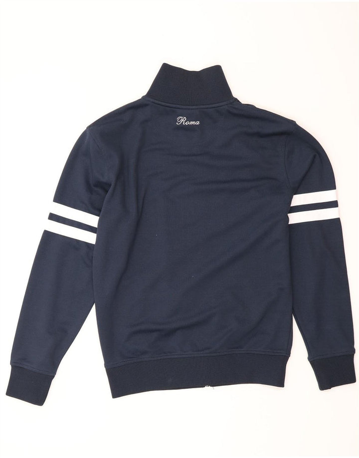 Ellesse Mens Chándal Top Chaqueta Pequeña Azul Marino Algodón
