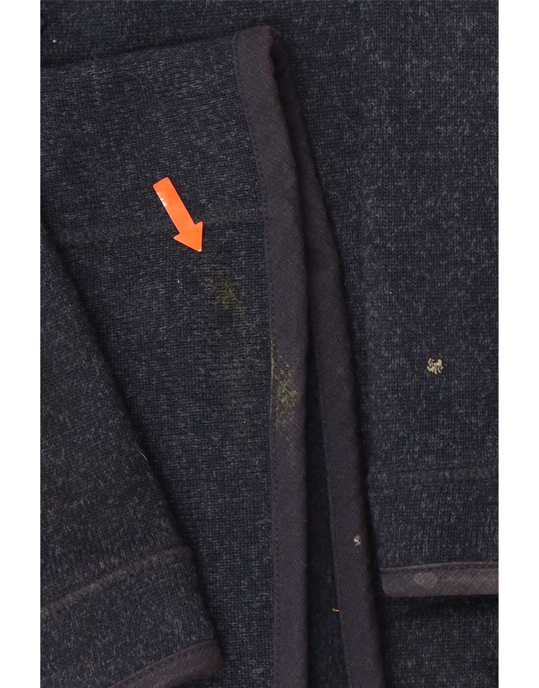 Sudadera con capucha y cuello con cremallera para hombre de Fat Face, jersey grande de poliéster moteado en azul marino