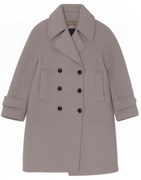 Zara Mujer Abrigo Cruzado UK 10 Small Azul