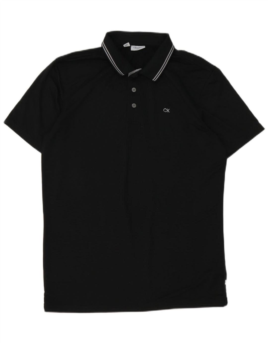 Polo Calvin Klein para hombre Poliéster negro mediano