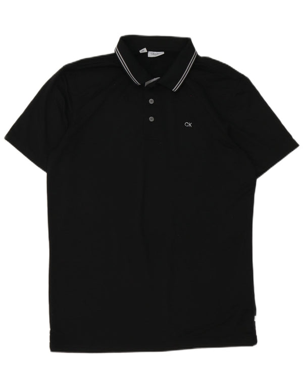 Polo Calvin Klein para hombre Poliéster negro mediano