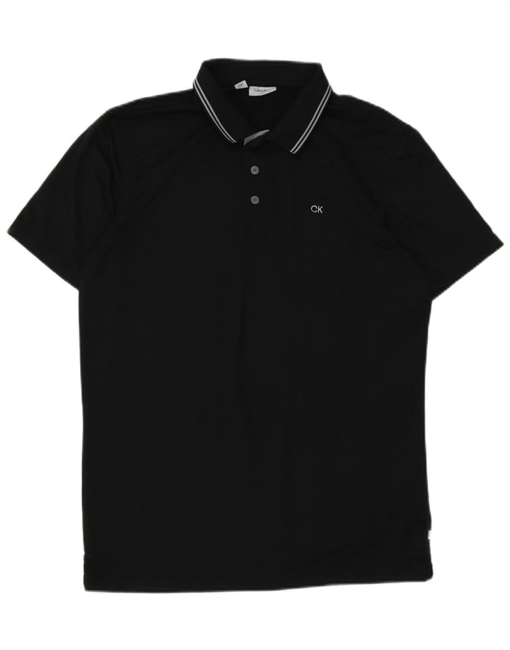 Polo Calvin Klein para hombre Poliéster negro mediano