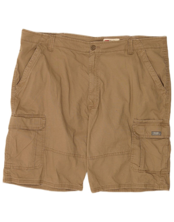Wrangler Pantalones cortos cargo de ajuste relajado para hombre W42 2XL Algodón beige