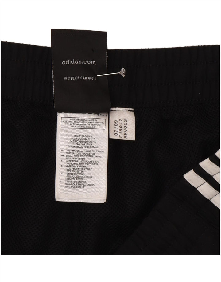 Adidas - Pantalones cortos deportivos para hombre, talla grande, poliéster, color negro