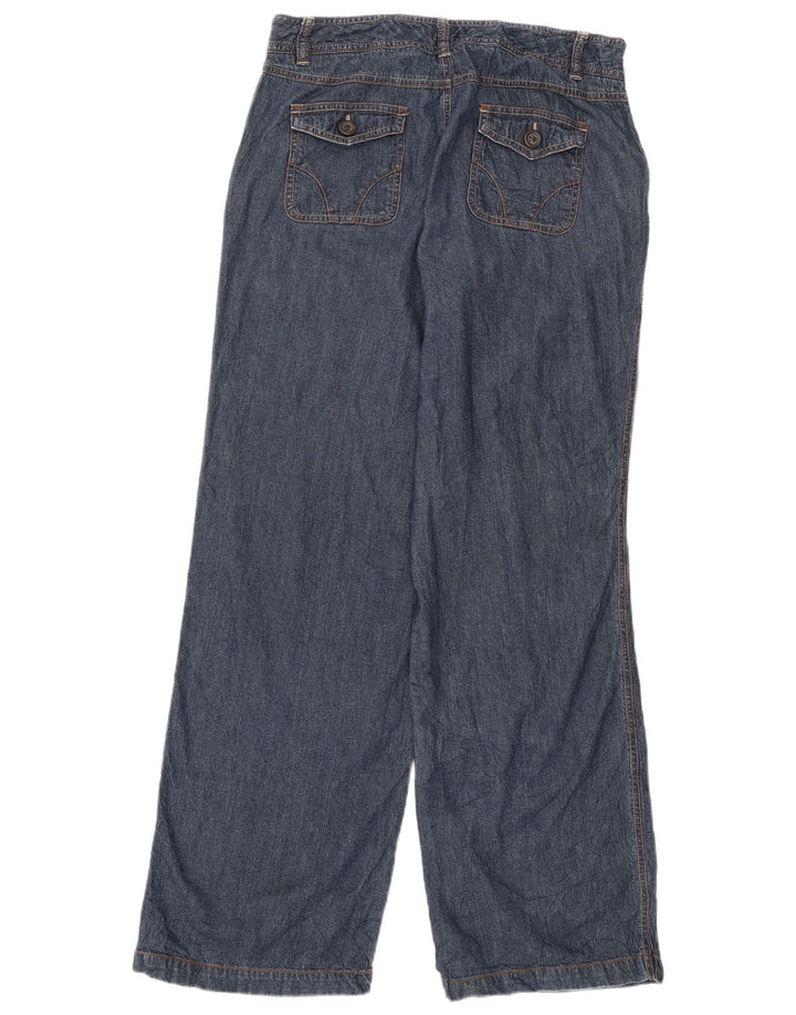 DOCKERS Vaqueros de pierna ancha de ajuste favorito para mujer US 8 Medium W30 L31 Azul marino