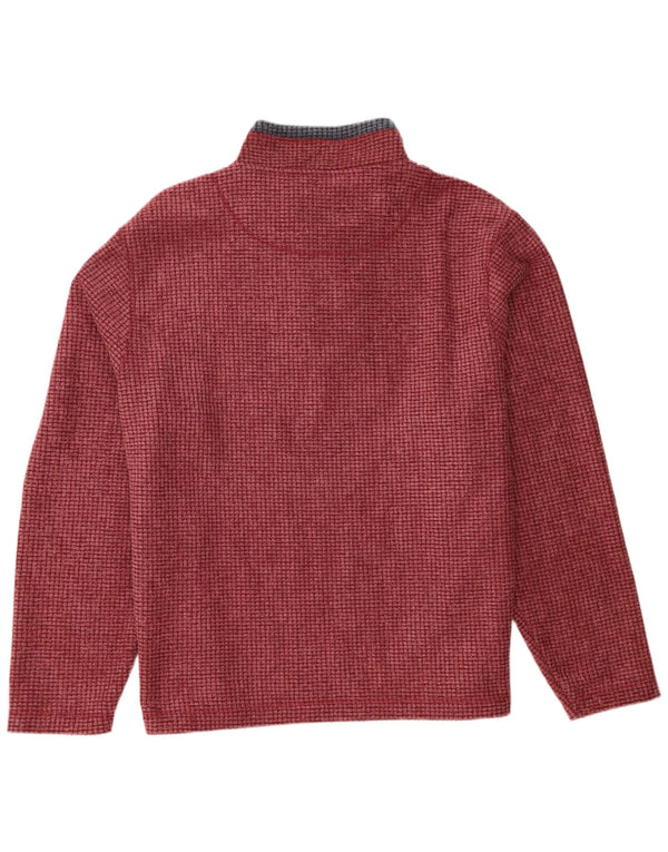 Weird Fish Jersey de Forro Polar con Cremallera y Cuello para Hombre 4XL Poliéster Burdeos