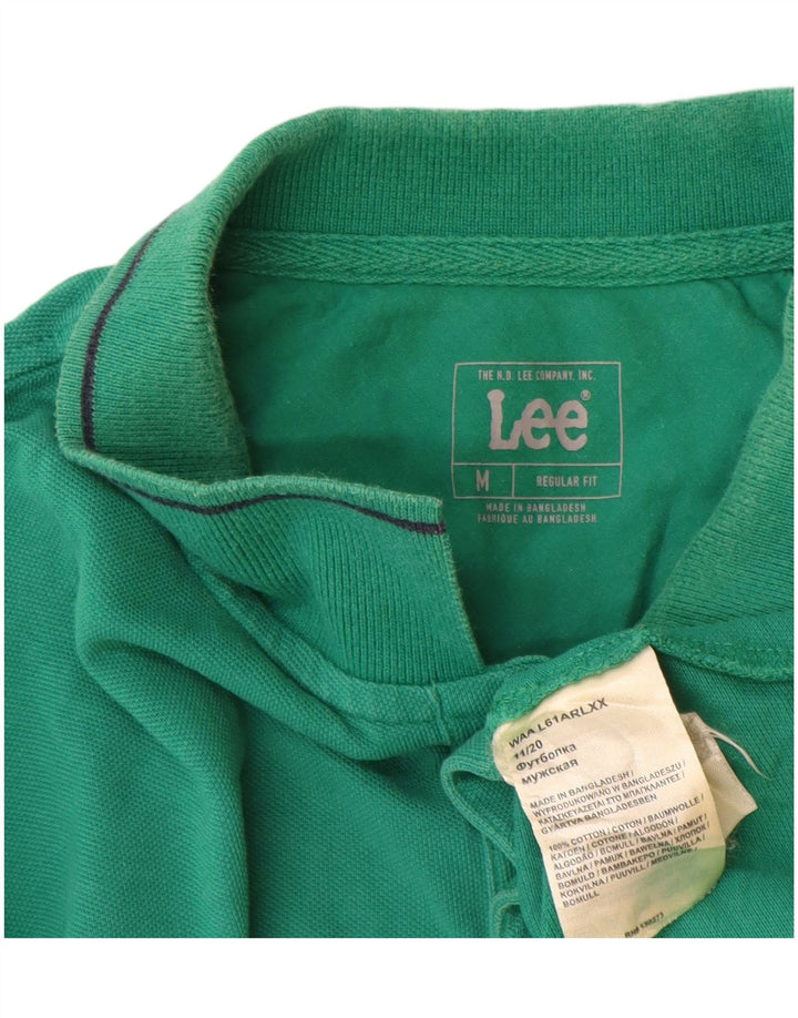 Polo Lee Regular Fit De Algodón Verde Medio |