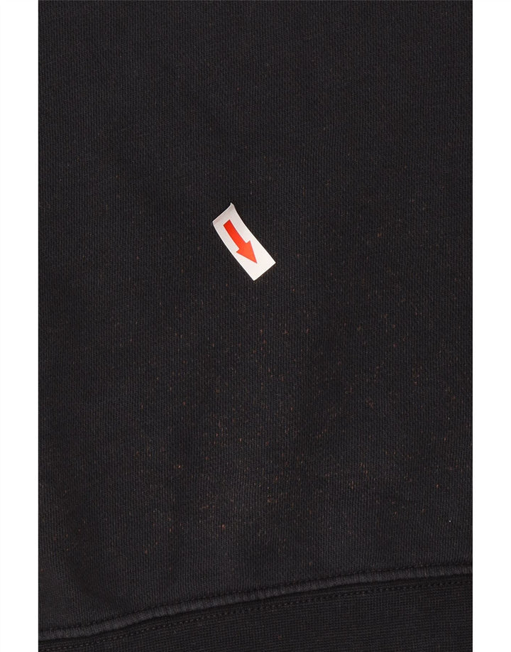 Sudadera con gráfico para hombre Nike, talla pequeña, algodón negro