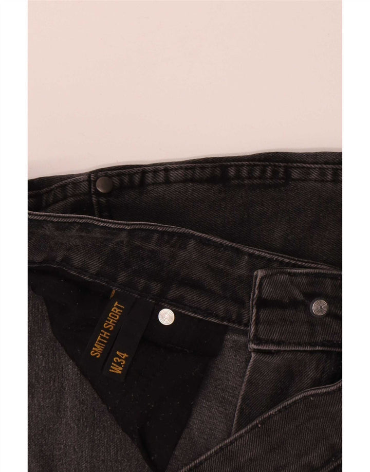 Wrangler Pantalones cortos de mezclilla para hombre W34 Grande Negro