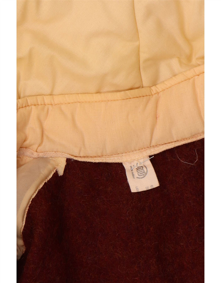 Vintage hombres chaqueta acolchada Reino Unido 40 poliéster beige grande