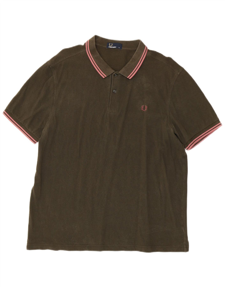 Fred Perry Polo Hombre XL Caqui Algodón