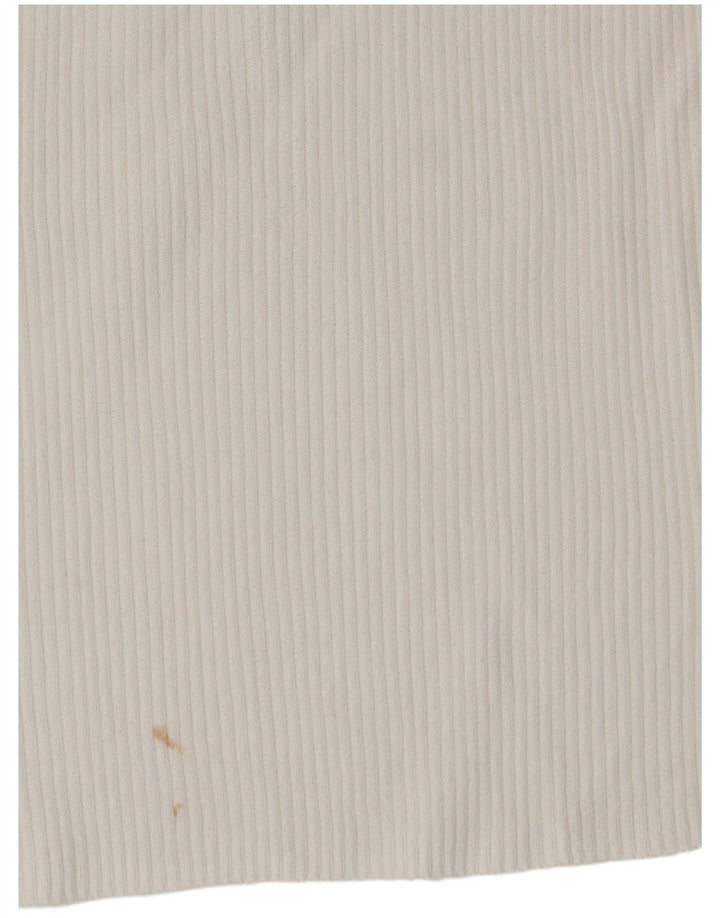 Zara Mujer Chaleco Top Pequeño Blanco