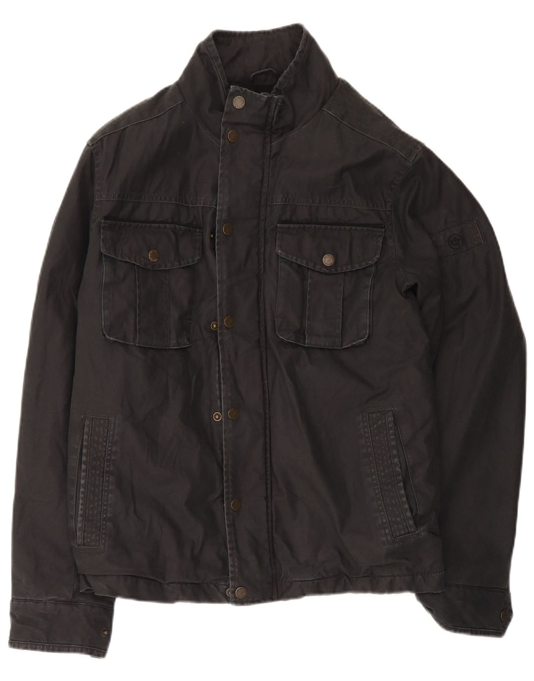 Chaqueta cortavientos para hombre Fat Face UK 38 Algodón gris medio