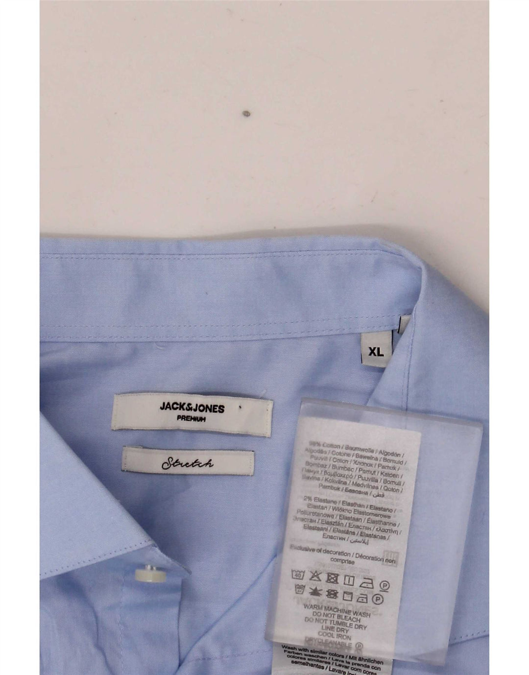 Camisa Jack & Jones Hombre XL Algodón Azul