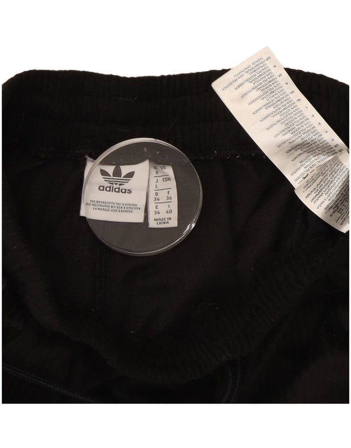 Adidas Mujer Chándal Pantalones Joggers UK 8 Pequeño Negro Poliéster