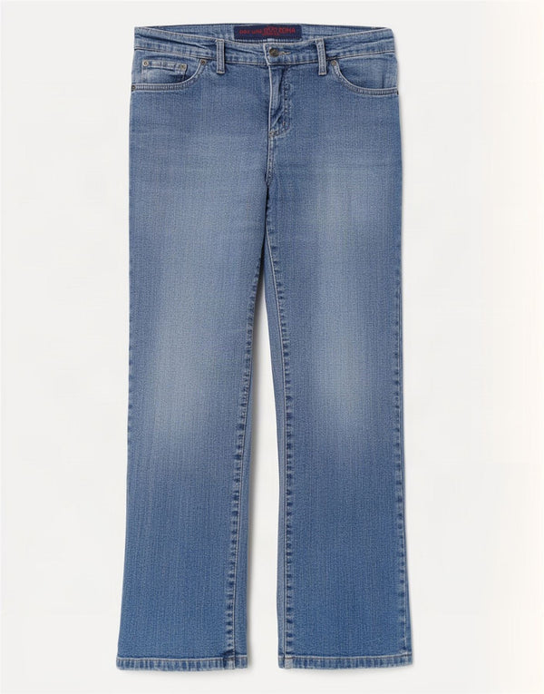 Marks & Spencer Jeans Per Una Bootcut para Mujer UK 12 Medium W30 L29 Azul