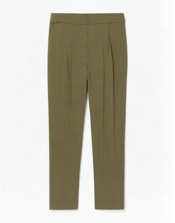 Marks & Spencer Pantalones de cintura alta para mujer UK 40 Large W32 L29 Verde