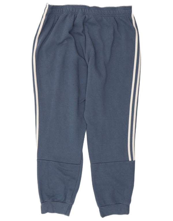 Adidas Hombre Pantalones De Chándal Joggers Grande Azul Marino Algodón