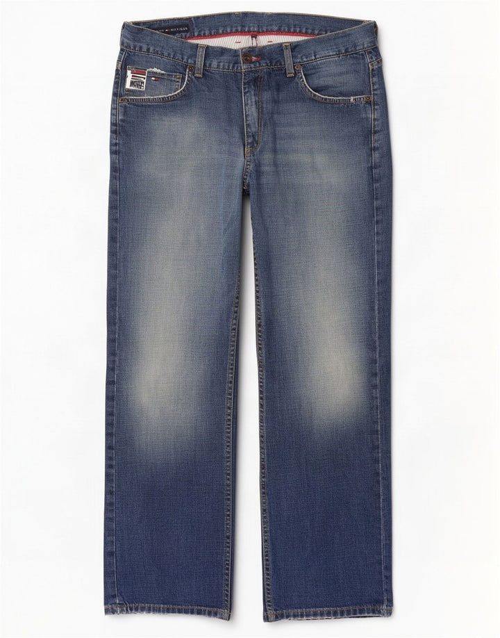 Tommy Hilfiger Vaqueros rectos para hombre W36 L32 Azul
