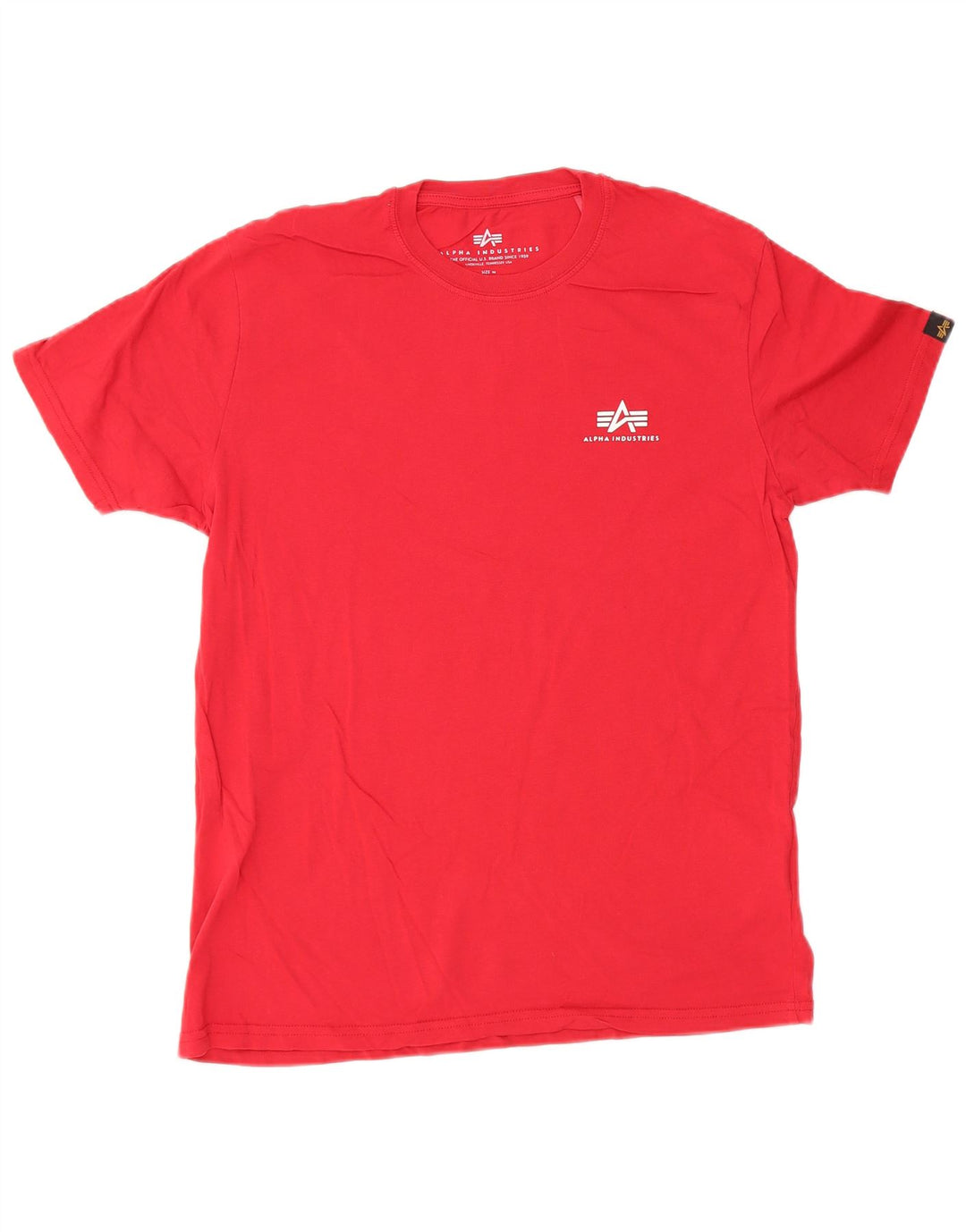 Alpha Industries Camiseta para hombre Top Medium Red Cotton