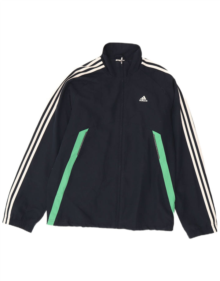 Adidas - Chaqueta de chándal para hombre, talla 38/40, color azul marino mediano