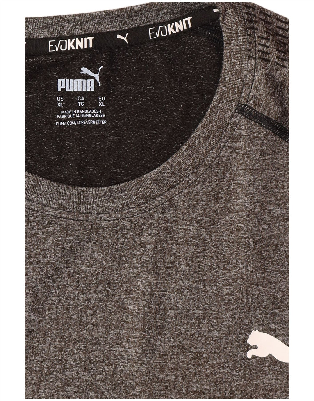 PUMA Camiseta para hombre Top XL Gris moteado