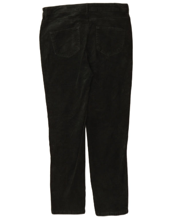 Marks & Spencer Pantalones de pana ajustados para mujer UK 46 Large W34 L30 Verde