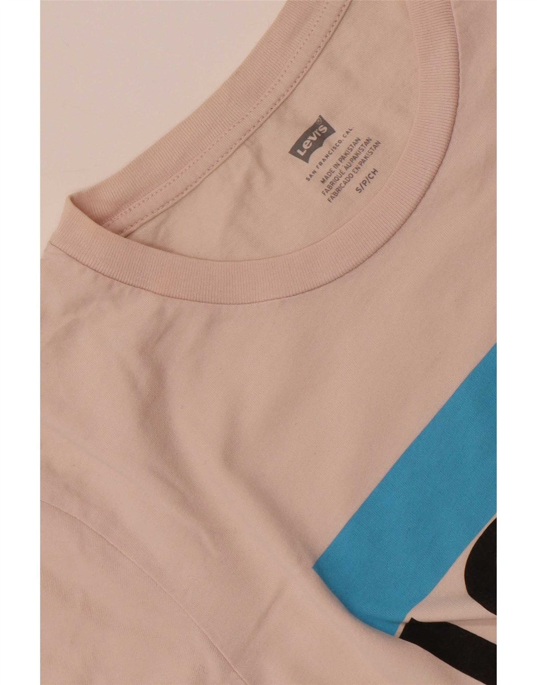 Levi's Camiseta gráfica para mujer Top UK 10 Small Pink