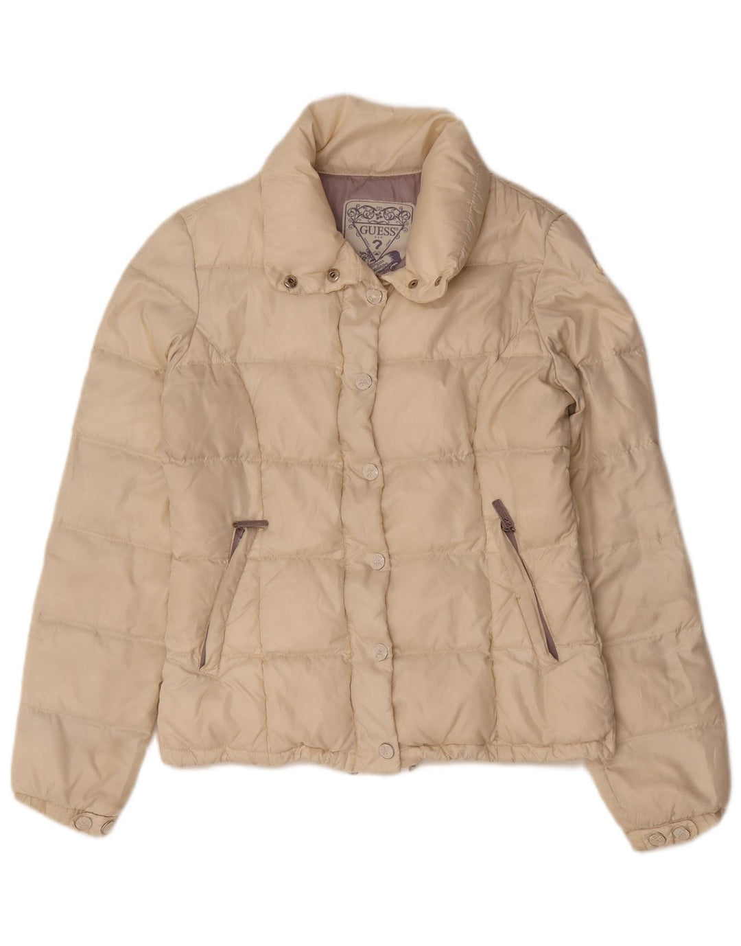 Guess Chaqueta acolchada para mujer UK 46 Large Beige