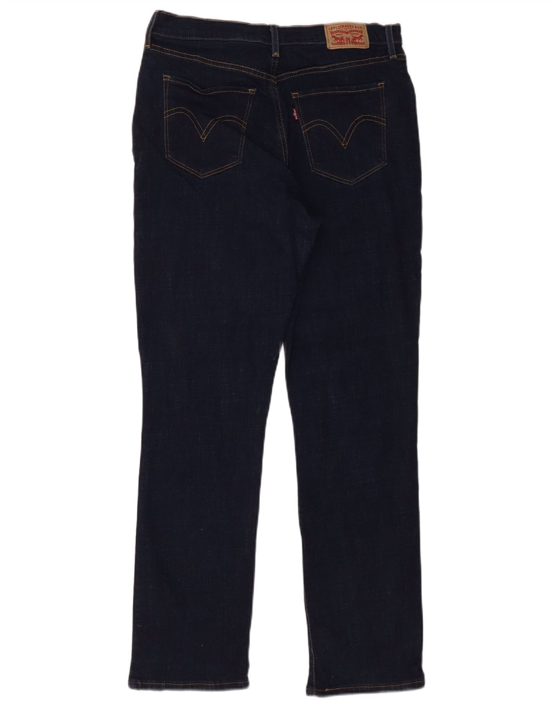 Levi's Jeans rectos clásicos para mujer US 10 Large W30 L30 Azul marino