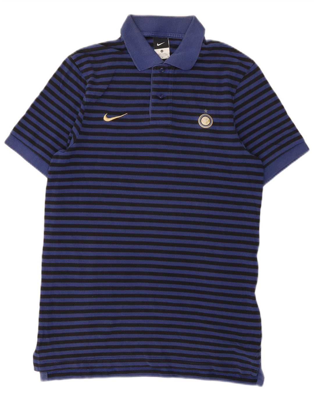 Polo Nike Inter Milan De Algodón A Rayas Azul Marino Medio Para Hombre