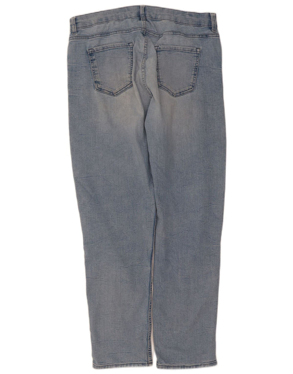 Marks & Spencer Vaqueros ajustados para mujer UK 14 Large W34 L30 Algodón azul