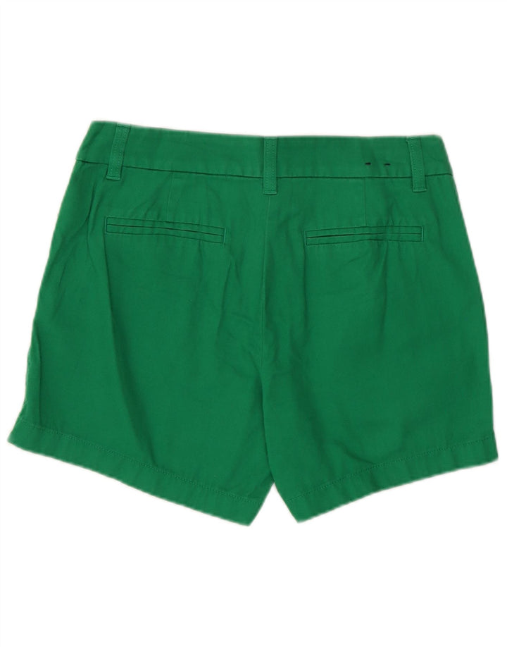 J. CREW Pantalones cortos chinos para mujer US 2 XS W28 Algodón verde