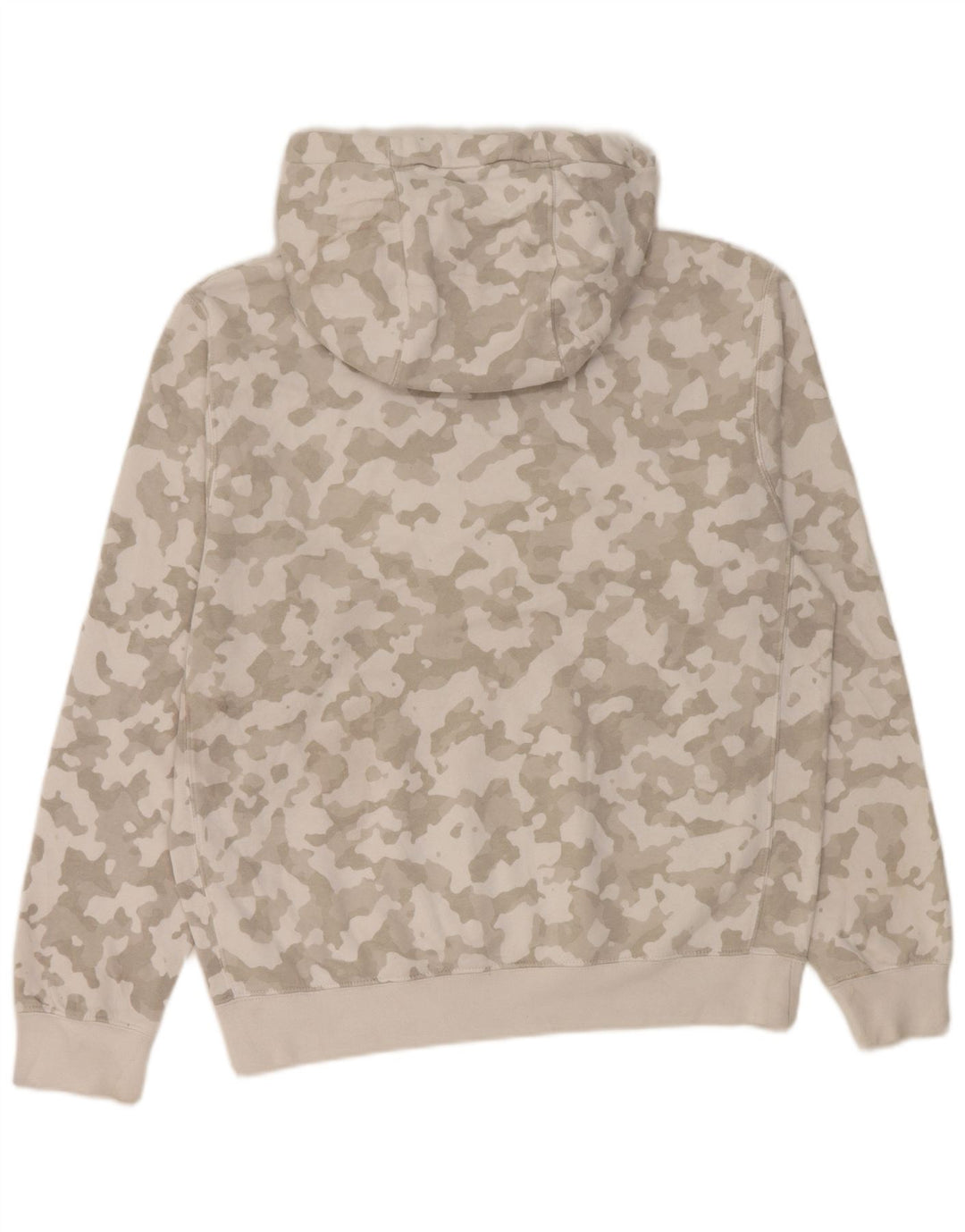 Nike Hombre Sudadera con Capucha Jumper Small Gris Camuflaje Algodón