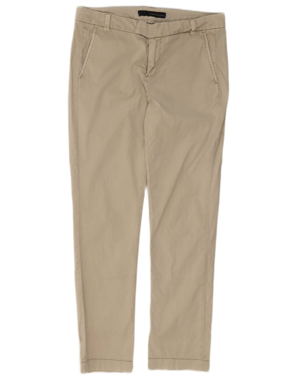 Pantalones chinos ajustados Calvin Klein para mujer W27 L27 Algodón beige