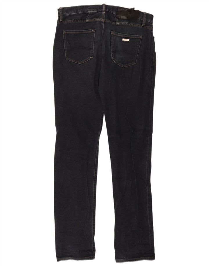 Armani Exchange Vaqueros rectos para hombre W30 L32 Algodón azul marino