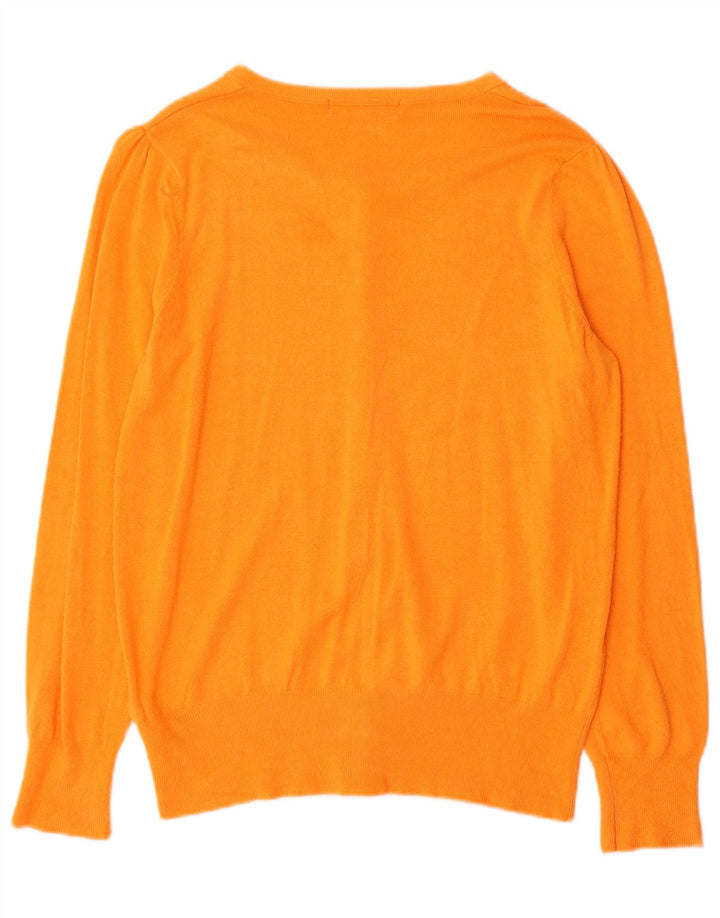 Marks & Spencer - Cárdigan para mujer, talla 40, viscosa naranja mediana
